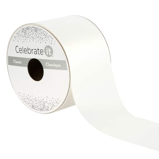 2.5" x 50yd. Satin Floral Ribbon by Celebrate It